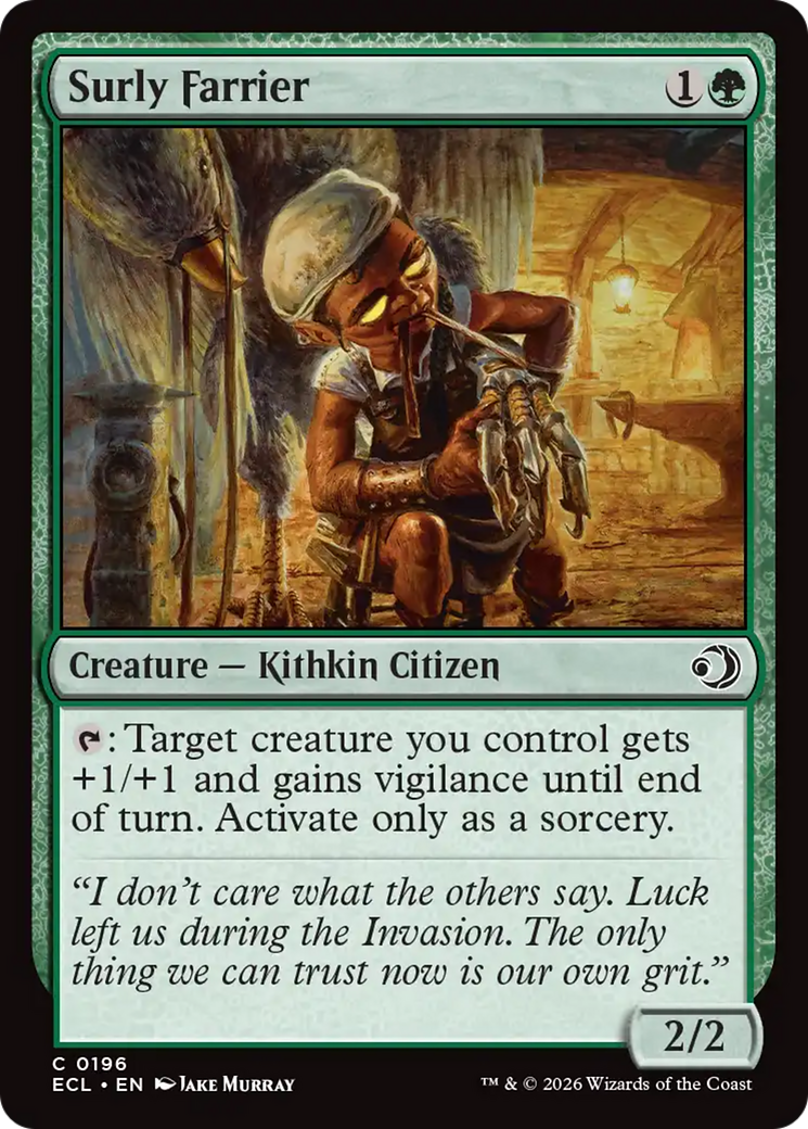 Surly Farrier [Lorwyn Eclipsed] | Cards and Coasters CA