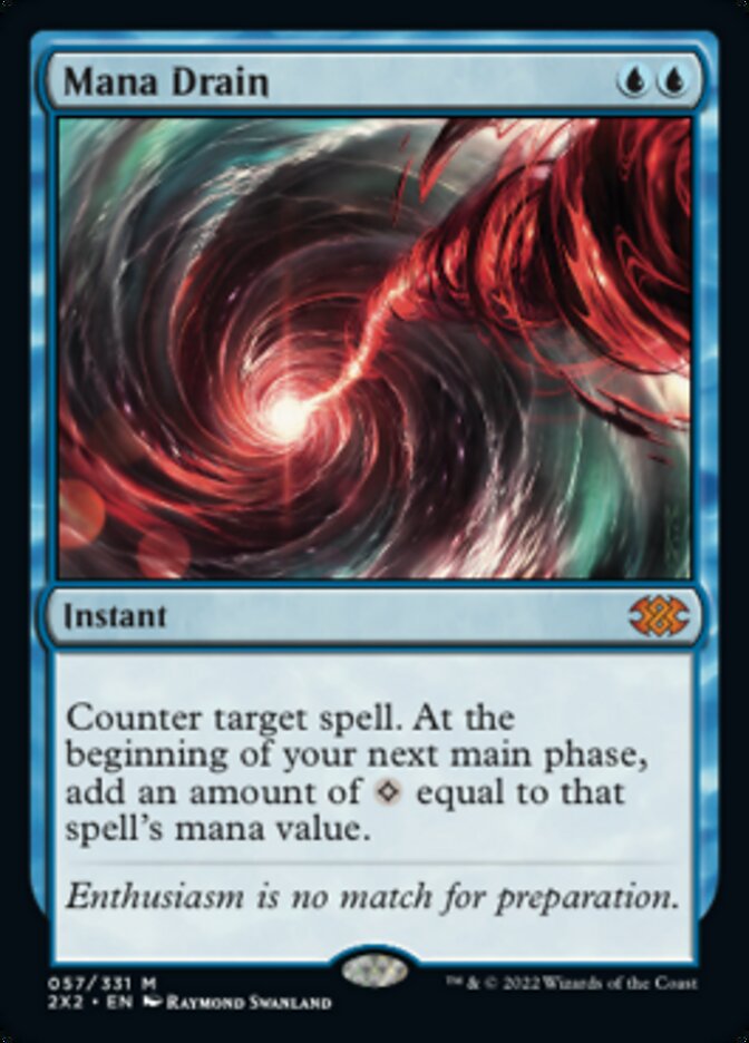 Mana Drain [Double Masters 2022] | Cards and Coasters CA