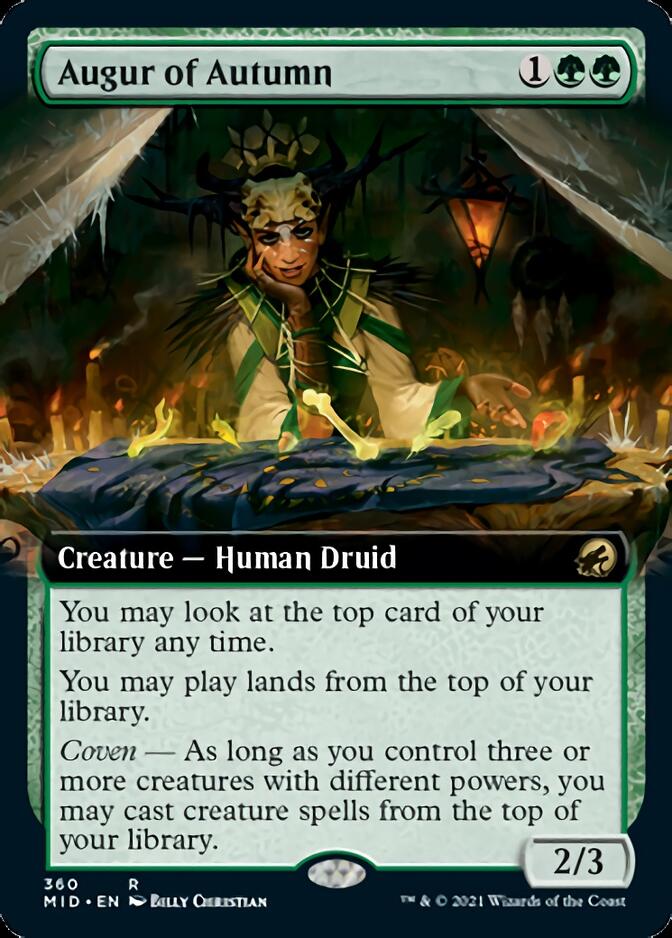 Augur of Autumn (Extended Art) [Innistrad: Midnight Hunt] | Cards and Coasters CA
