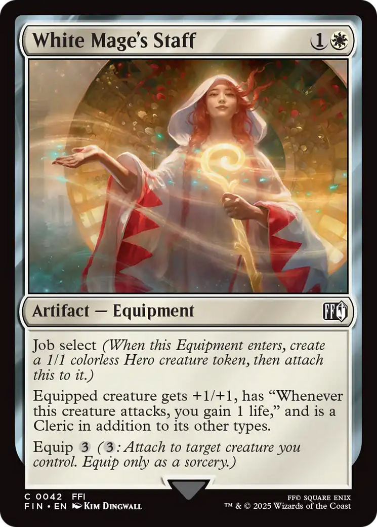 White Mage's Staff [FINAL FANTASY] | Cards and Coasters CA