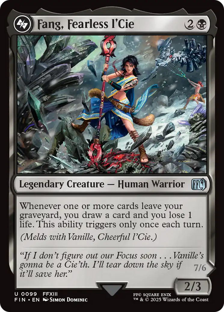 Fang, Fearless l'Cie [FINAL FANTASY] | Cards and Coasters CA
