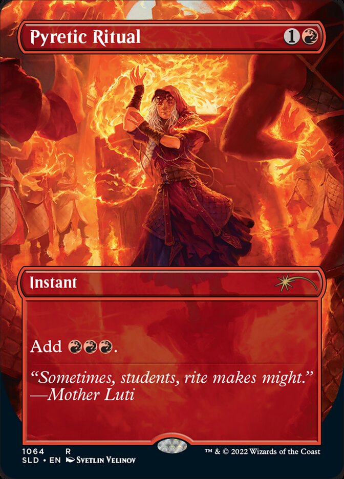 Pyretic Ritual (Borderless) [Secret Lair Drop Series] | Cards and Coasters CA