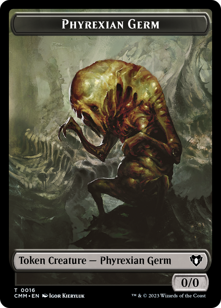 Phyrexian Germ Token [Commander Masters Tokens] | Cards and Coasters CA