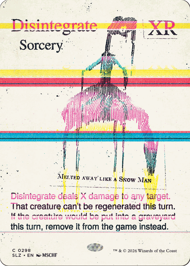 Disintegrate (0298) [Secret Lair x MSCHF: The Zeta Set] | Cards and Coasters CA