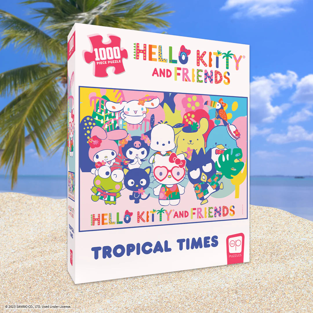 Hello Kitty and and Friends Tropical Times 1000 Piece Puzzle | Cards and Coasters CA