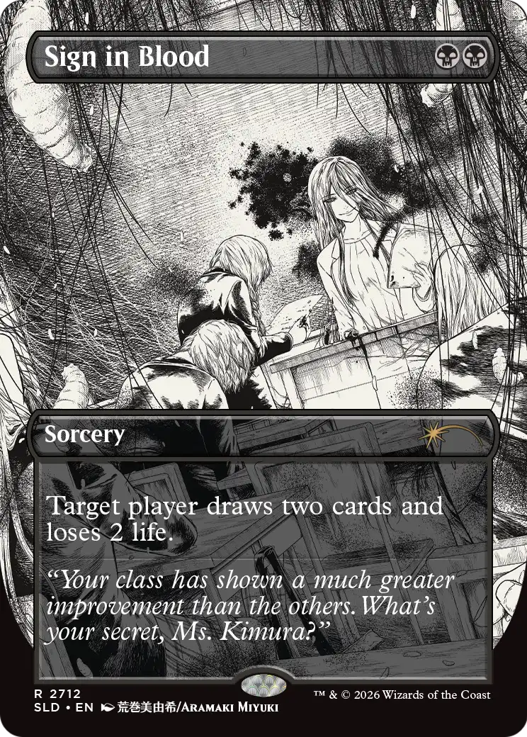 Sign in Blood [Secret Lair Drop Series] | Cards and Coasters CA