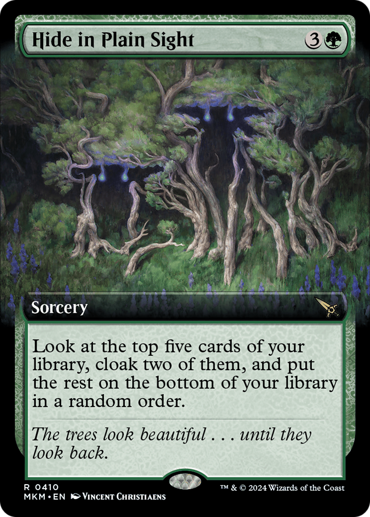 Hide in Plain Sight (Extended Art) [Murders at Karlov Manor] | Cards and Coasters CA