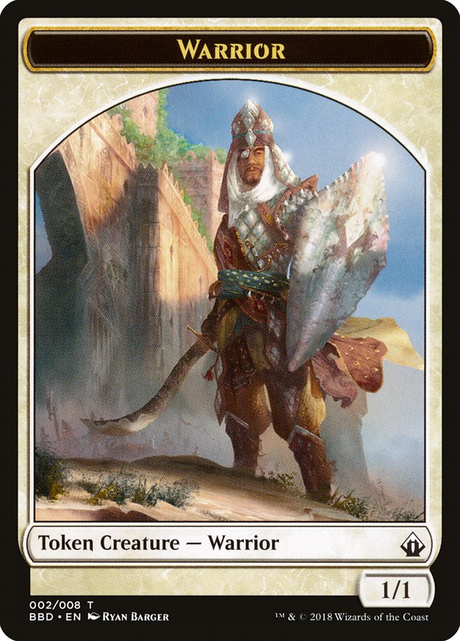 Warrior Token [Battlebond Tokens] | Cards and Coasters CA