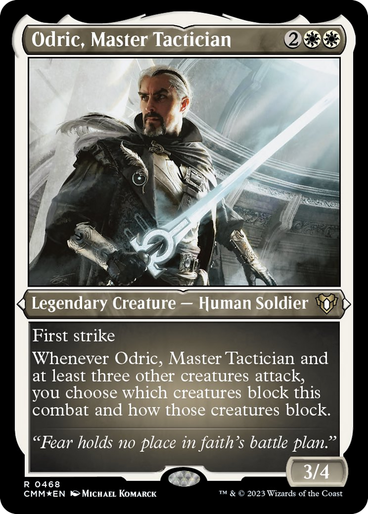 Odric, Master Tactician (Foil Etched) [Commander Masters] | Cards and Coasters CA