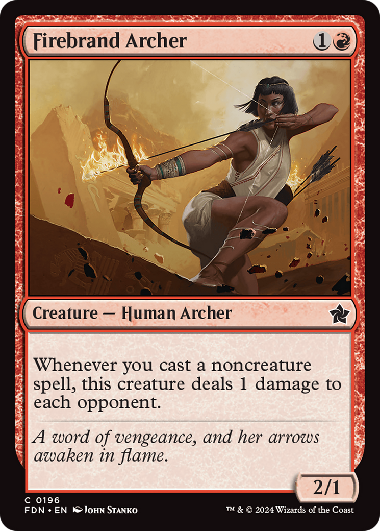 Firebrand Archer [Foundations] | Cards and Coasters CA