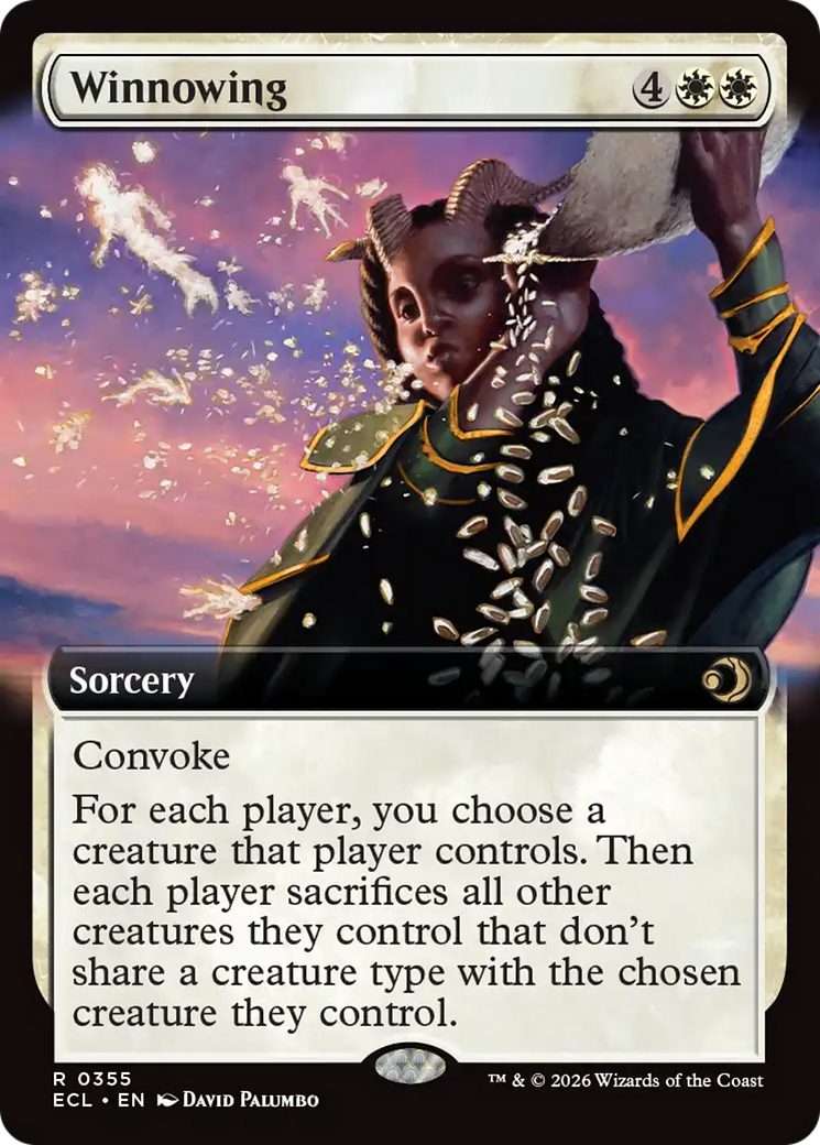 Winnowing (Extended Art) [Lorwyn Eclipsed] | Cards and Coasters CA