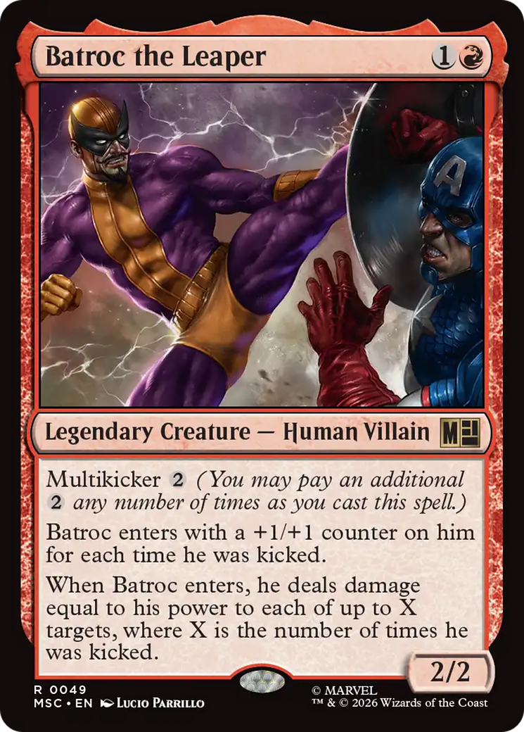 Batroc the Leaper (Surge Foil) [Marvel Super Heroes Commander] | Cards and Coasters CA
