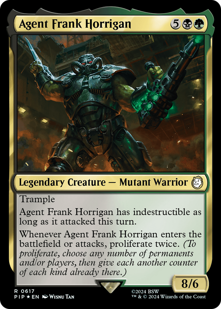 Agent Frank Horrigan (Surge Foil) [Fallout] | Cards and Coasters CA