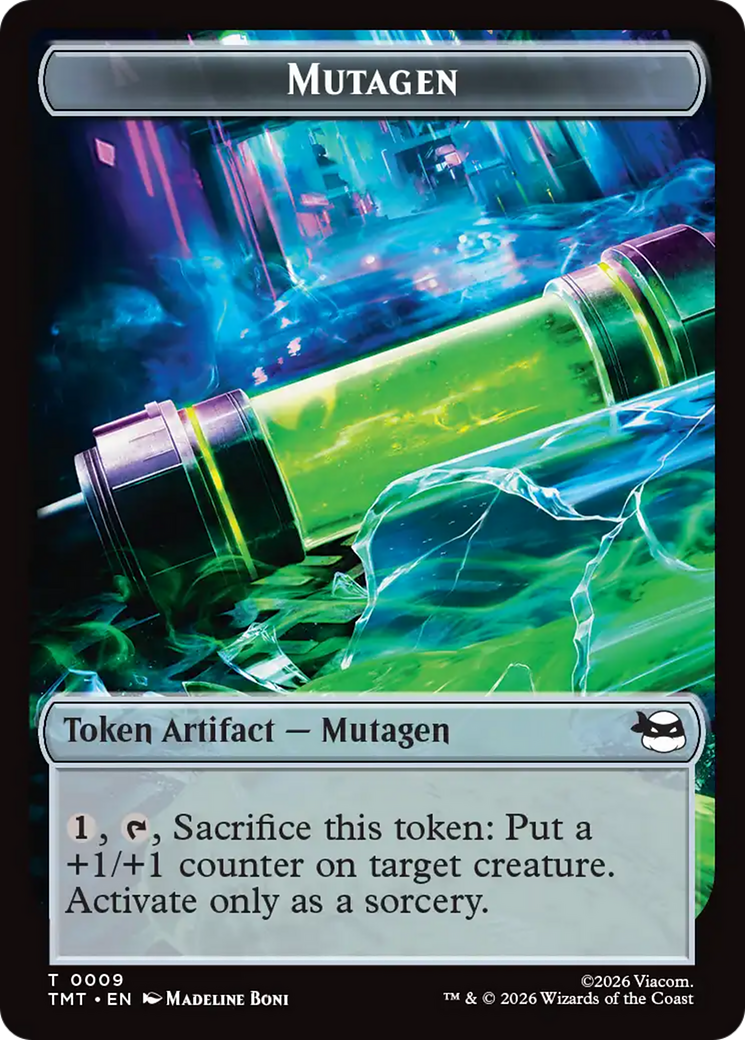 Ninja // Mutagen Double-Sided Token [Teenage Mutant Ninja Turtles Tokens] | Cards and Coasters CA