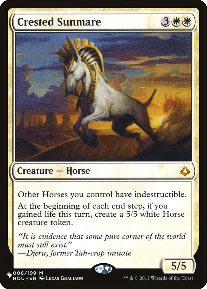 Crested Sunmare [The List] | Cards and Coasters CA