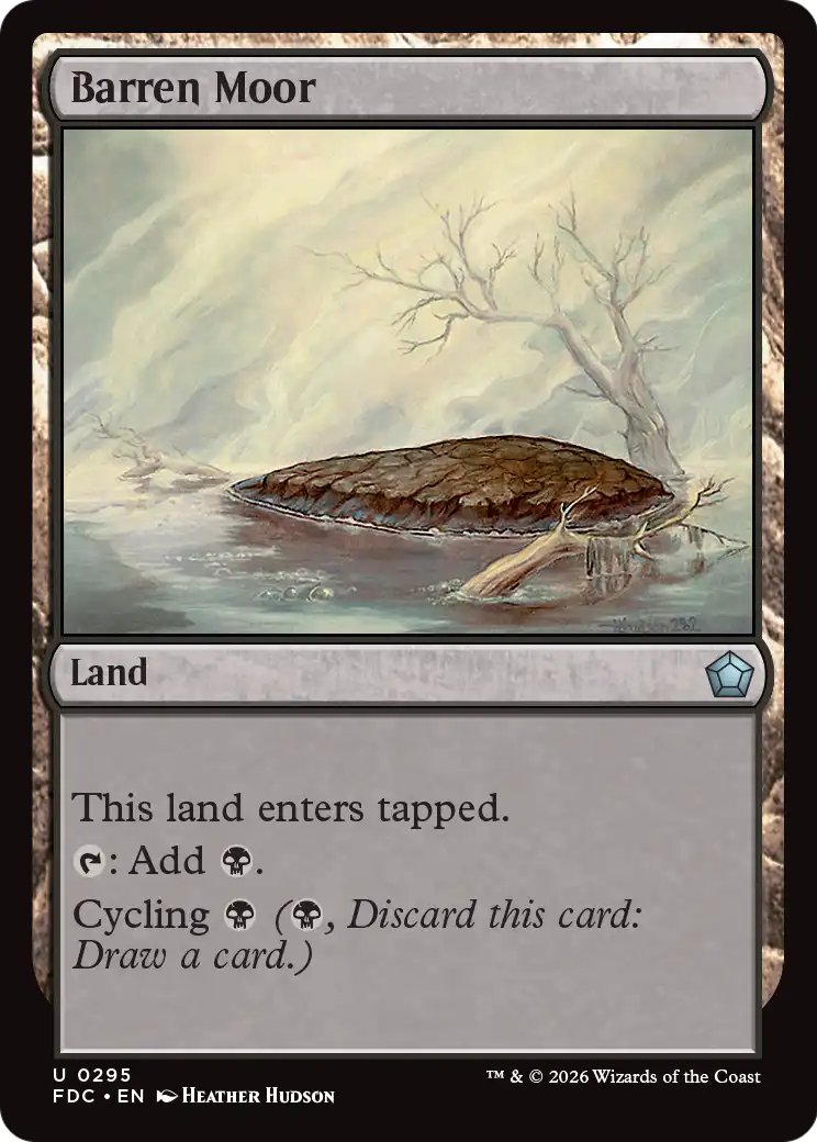 Barren Moor [Foundations Commander] | Cards and Coasters CA