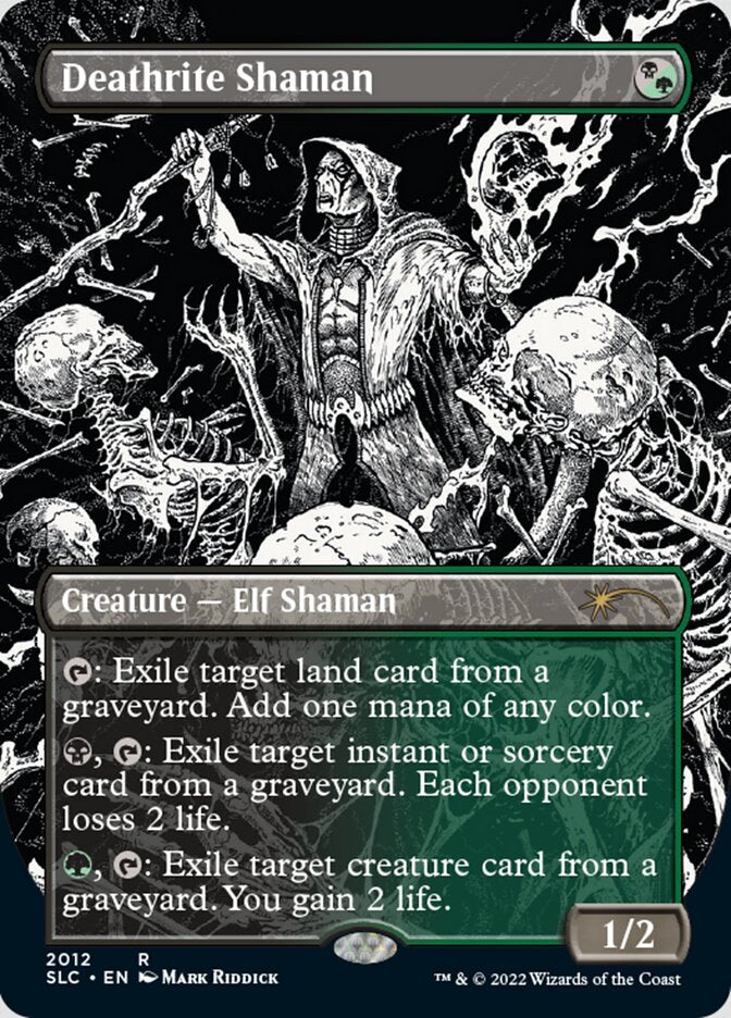 Deathrite Shaman (Borderless) [Secret Lair Countdown Kit] | Cards and Coasters CA