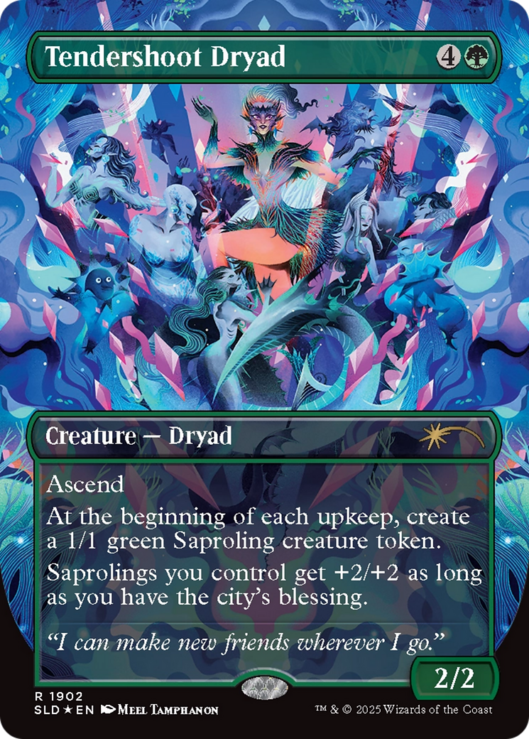 Tendershoot Dryad (Double Rainbow Foil) [Secret Lair Drop Series] | Cards and Coasters CA