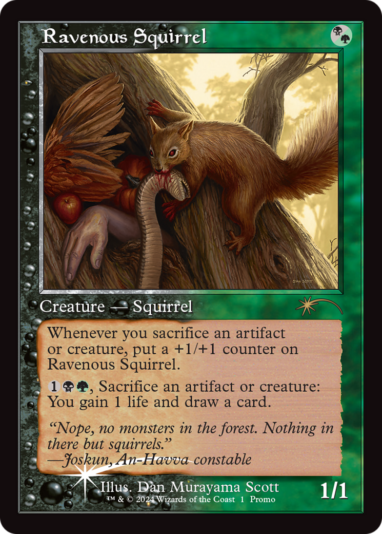 Ravenous Squirrel (Open House) [Wizards Play Network 2024] | Cards and Coasters CA