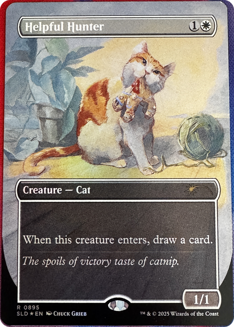 Helpful Hunter (0895) (Rainbow Foil) [Secret Lair Drop Series] | Cards and Coasters CA