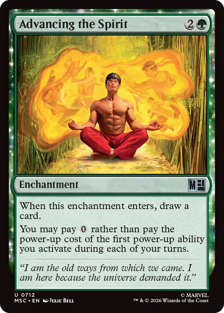 Advancing the Spirit [Marvel Super Heroes Commander] | Cards and Coasters CA