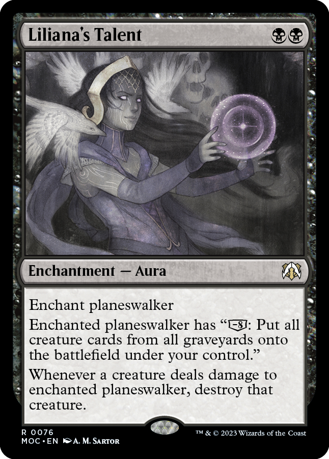 Liliana's Talent [March of the Machine Commander] | Cards and Coasters CA