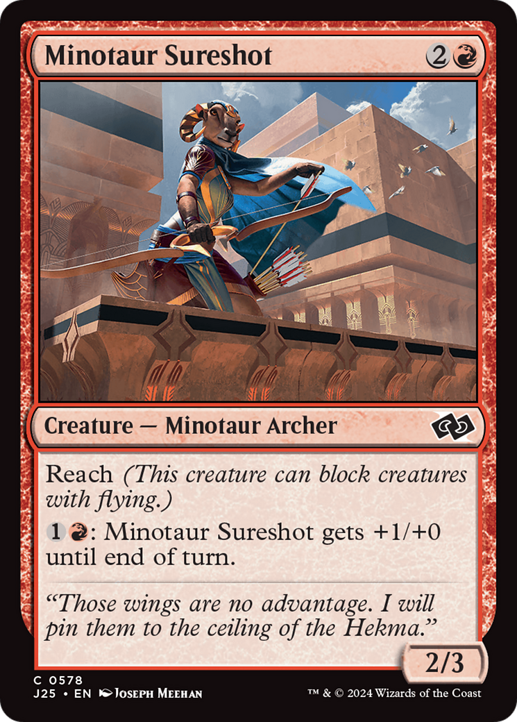 Minotaur Sureshot [Foundations Jumpstart] | Cards and Coasters CA