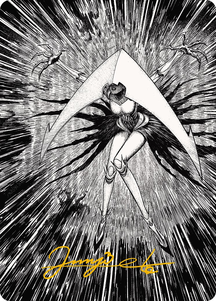 Elesh Norn, Mother of Machines 2 Art Card (Gold-Stamped Signature) [Phyrexia: All Will Be One Art Series] | Cards and Coasters CA