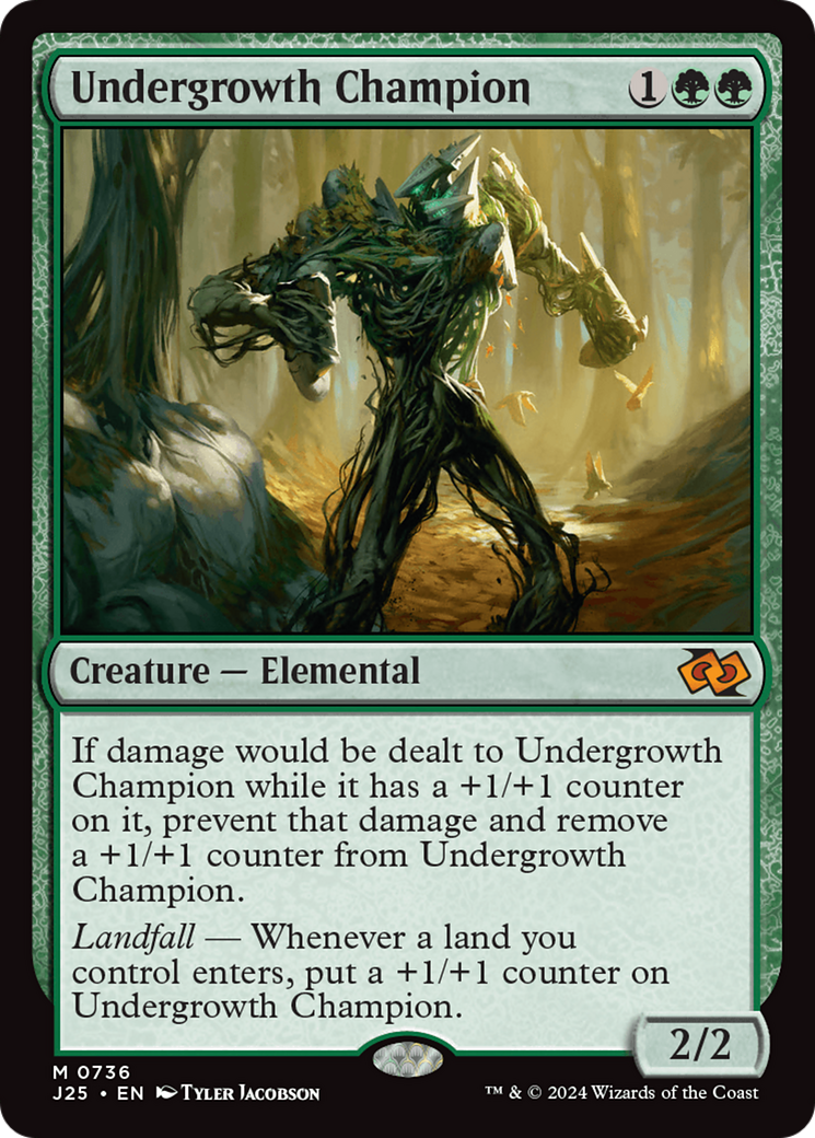 Undergrowth Champion [Foundations Jumpstart] | Cards and Coasters CA