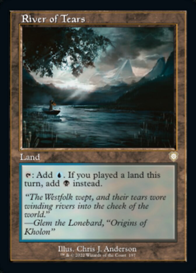 River of Tears (Retro) [The Brothers' War Commander] | Cards and Coasters CA