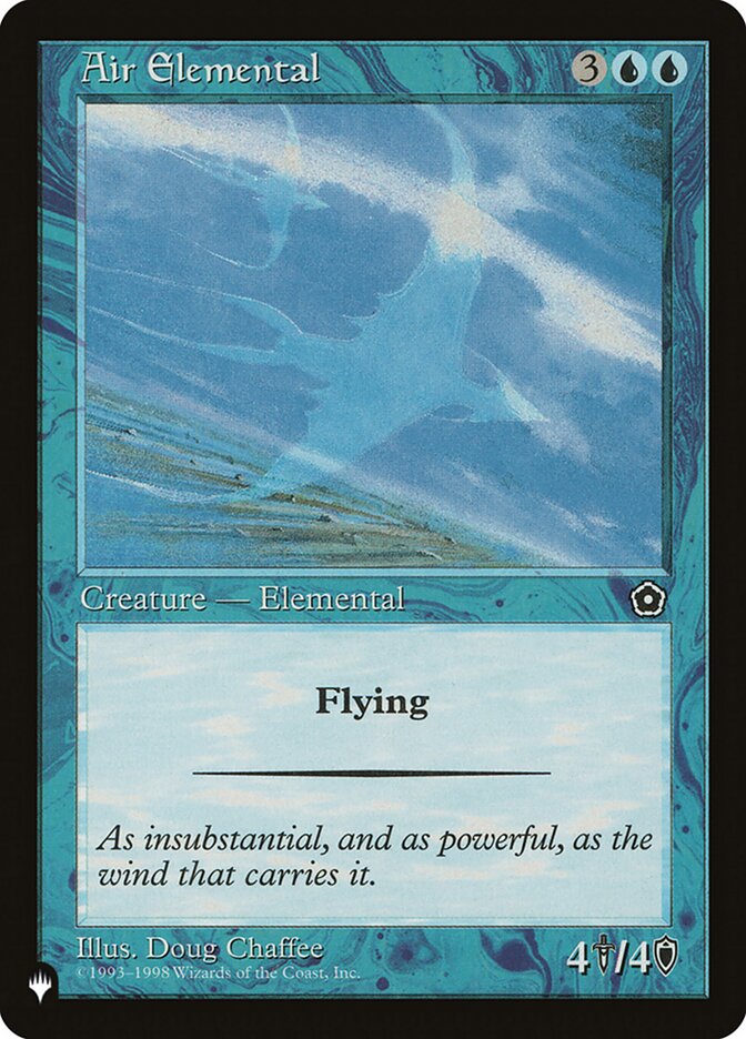 Air Elemental [The List] | Cards and Coasters CA
