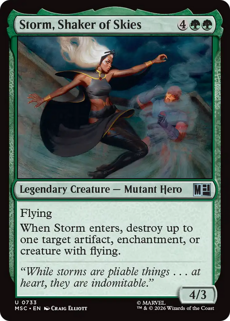 Storm, Shaker of Skies [Marvel Super Heroes Commander] | Cards and Coasters CA