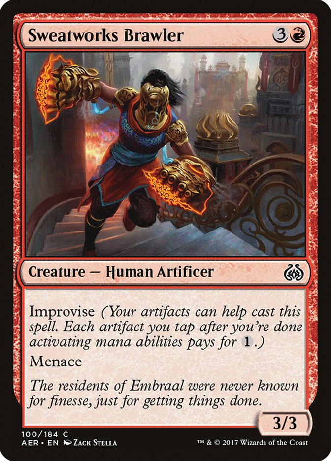 Sweatworks Brawler [Aether Revolt] | Cards and Coasters CA