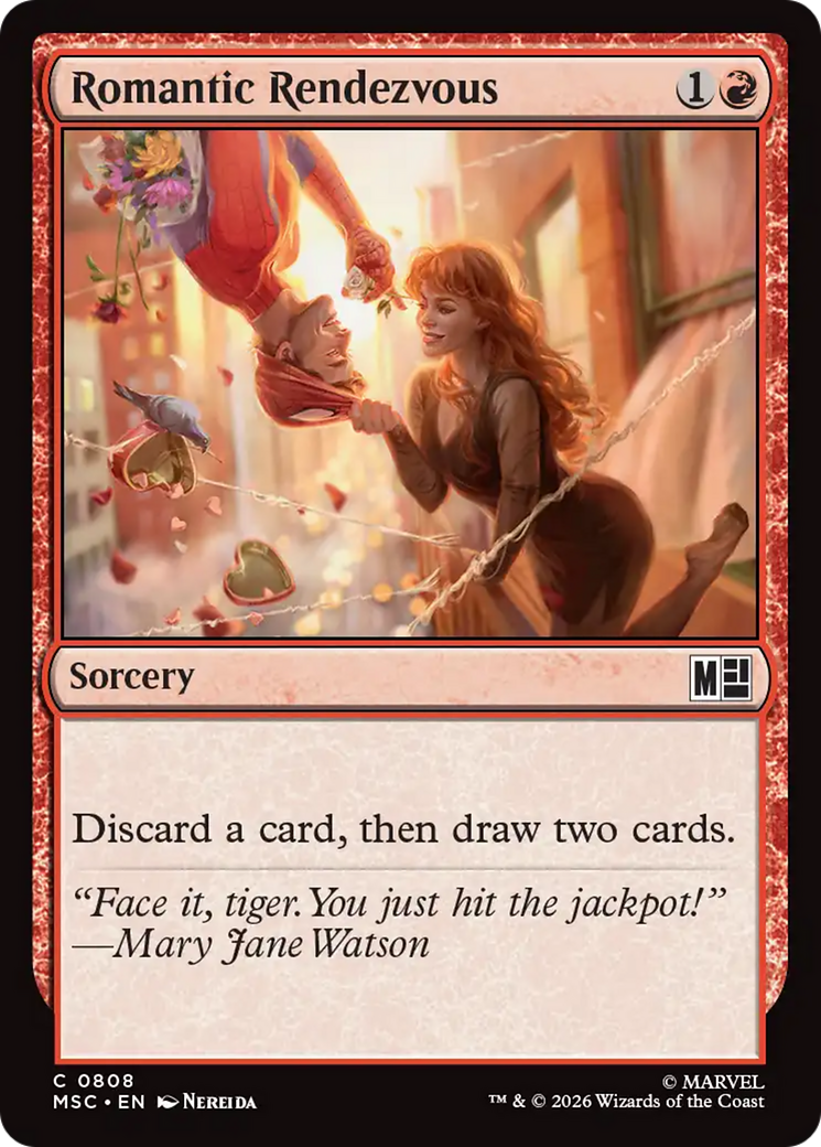 Romantic Rendezvous [Marvel Super Heroes Commander] | Cards and Coasters CA