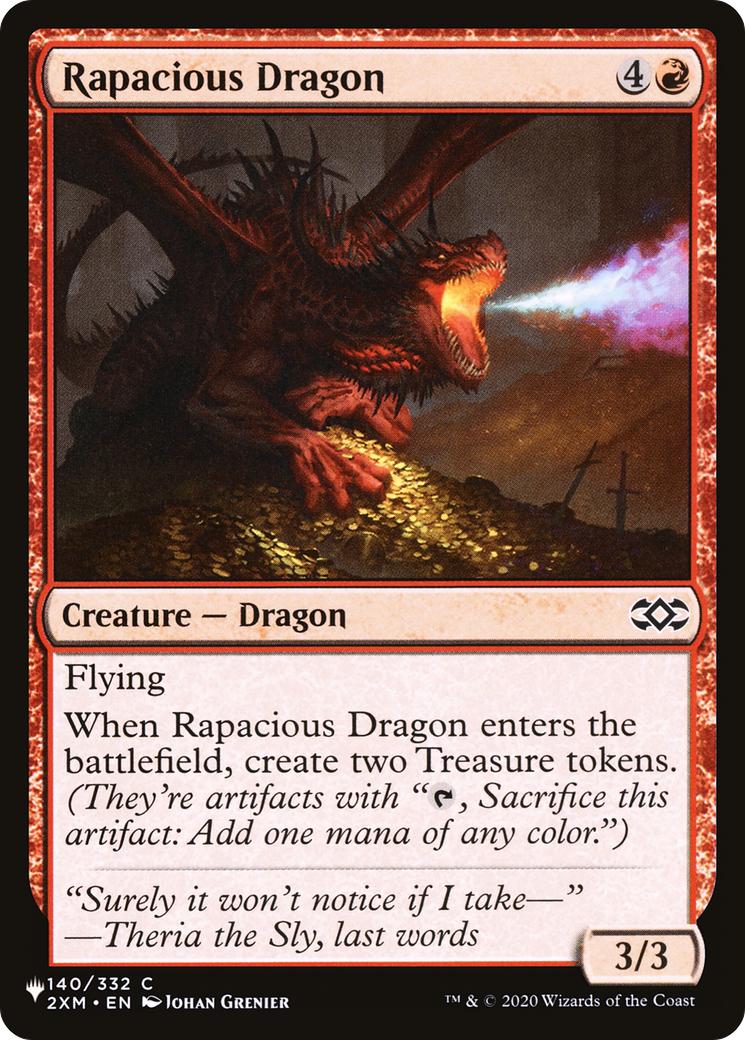 Rapacious Dragon [The List] | Cards and Coasters CA