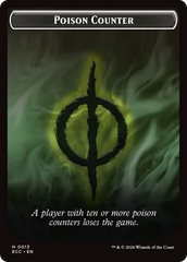Saproling // Poison Counter Double-Sided Token [Lorwyn Eclipsed Tokens] | Cards and Coasters CA