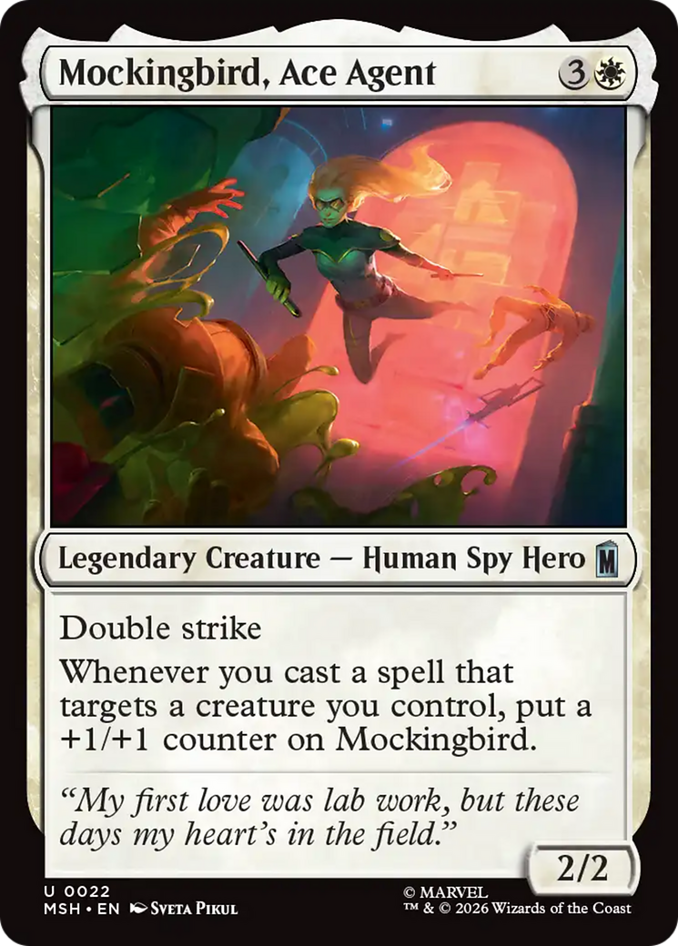 Mockingbird, Ace Agent [Marvel Super Heroes] | Cards and Coasters CA