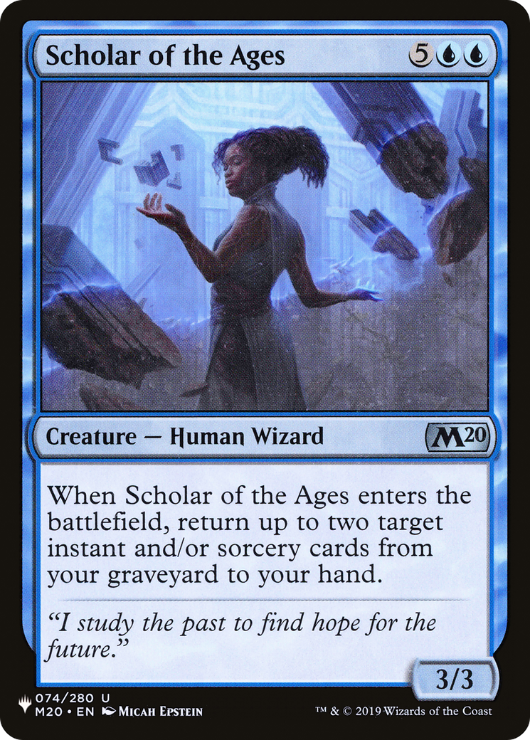 Scholar of the Ages [The List] | Cards and Coasters CA