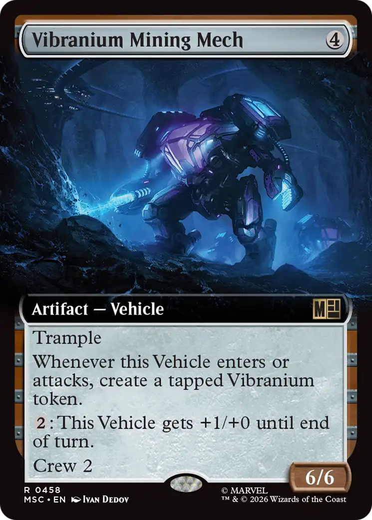 Vibranium Mining Mech (Extended Art) [Marvel Super Heroes Commander] | Cards and Coasters CA