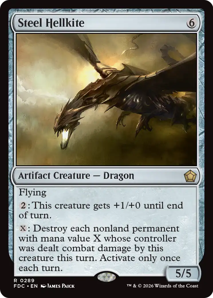 Steel Hellkite [Foundations Commander] | Cards and Coasters CA