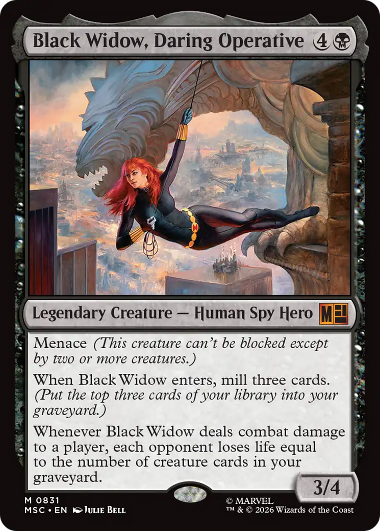 Black Widow, Daring Operative [Marvel Super Heroes Commander] | Cards and Coasters CA