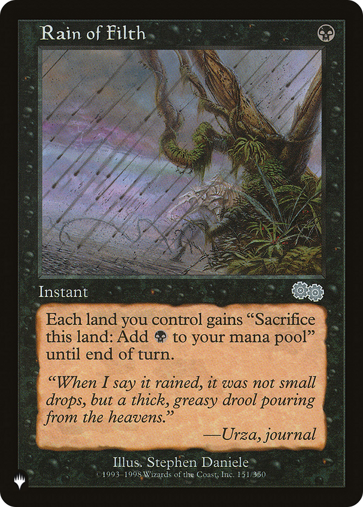 Rain of Filth [The List Reprints] | Cards and Coasters CA