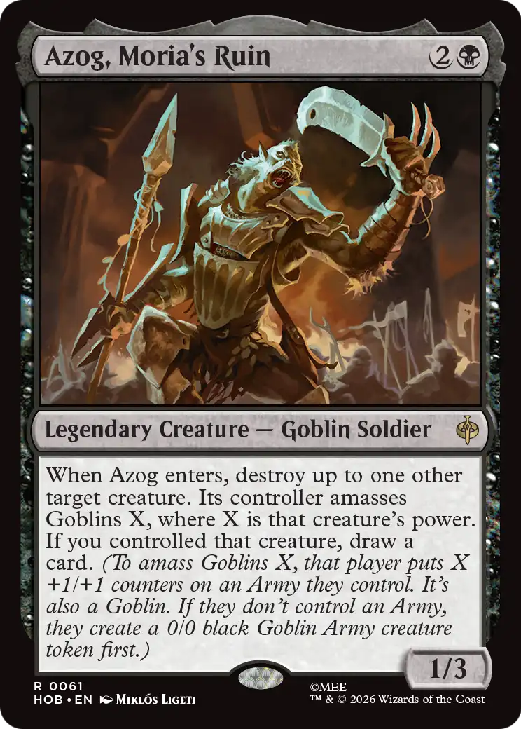 Azog, Moria's Ruin [The Hobbit] | Cards and Coasters CA