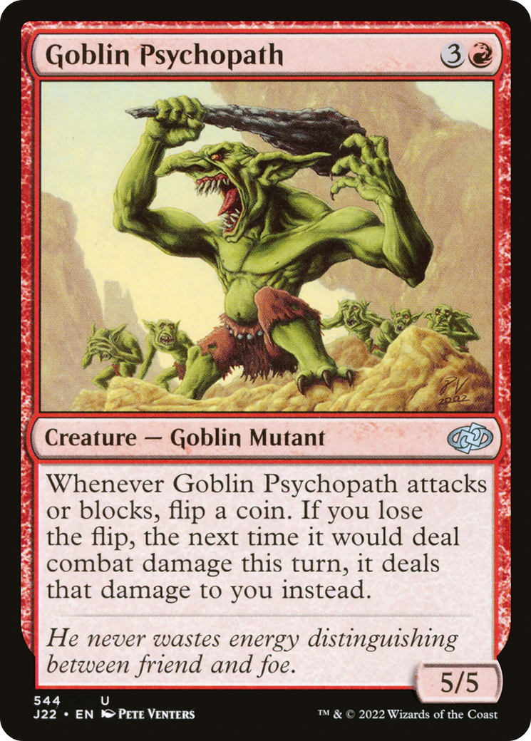 Goblin Psychopath [Jumpstart 2022] | Cards and Coasters CA