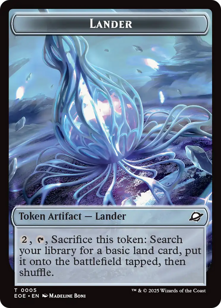 Drone // Lander (0005) Doubled-Sided Token [Edge of Eternities Tokens] | Cards and Coasters CA