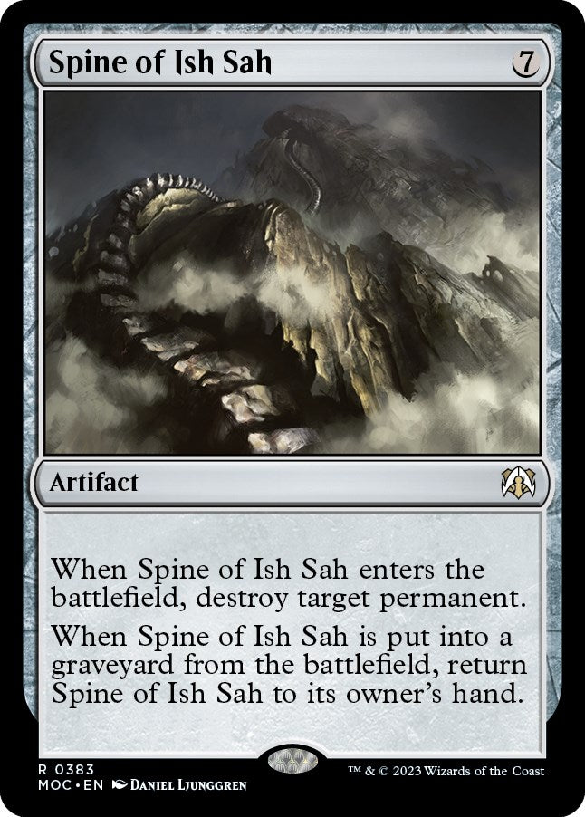 Spine of Ish Sah [March of the Machine Commander] | Cards and Coasters CA