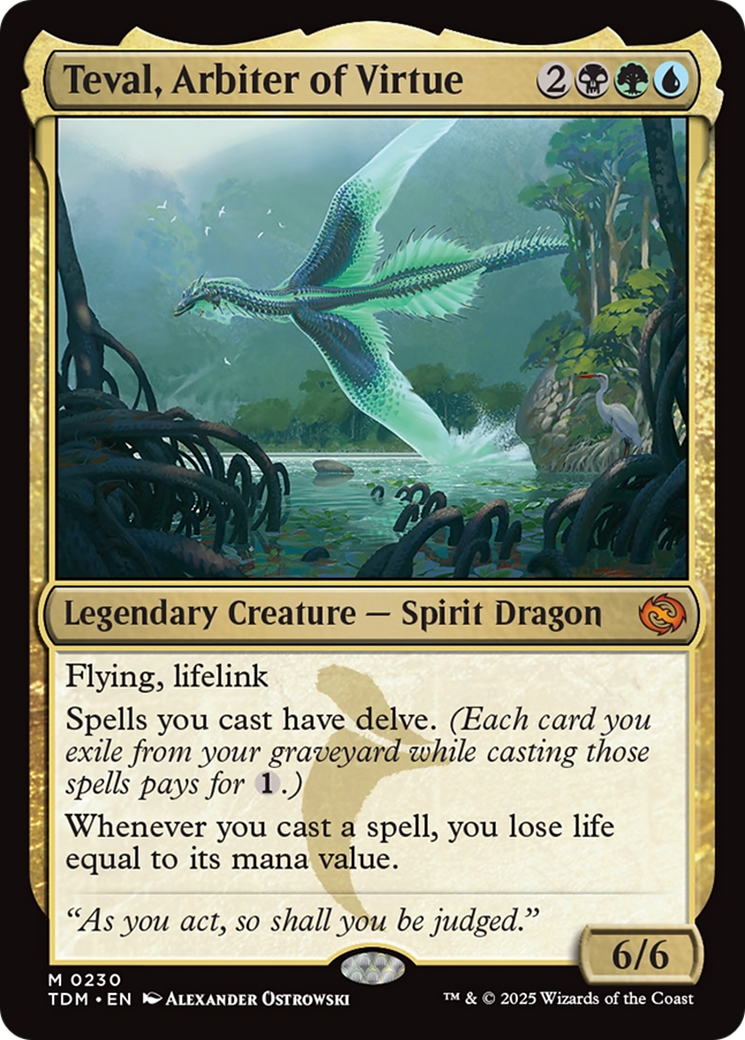 Teval, Arbiter of Virtue [Tarkir: Dragonstorm] | Cards and Coasters CA