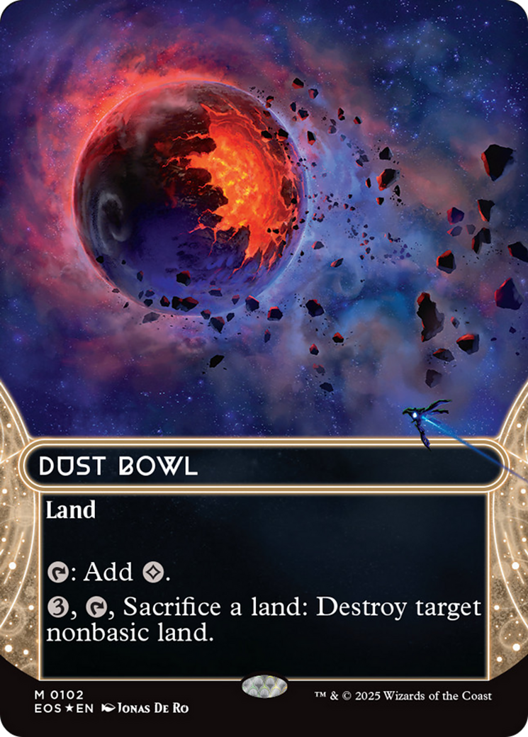 Dust Bowl (0102) (Borderless) (Galaxy Foil) [Edge of Eternities: Stellar Sights] | Cards and Coasters CA