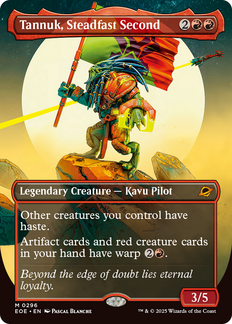 Tannuk, Steadfast Second (Borderless) [Edge of Eternities] | Cards and Coasters CA