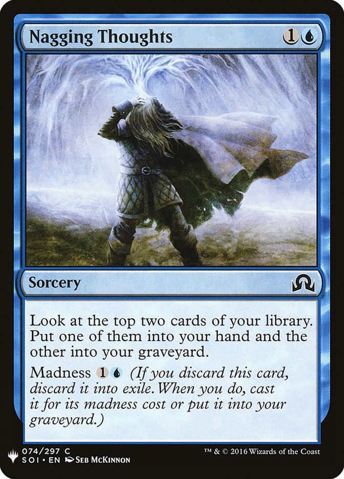 Nagging Thoughts [Mystery Booster] | Cards and Coasters CA